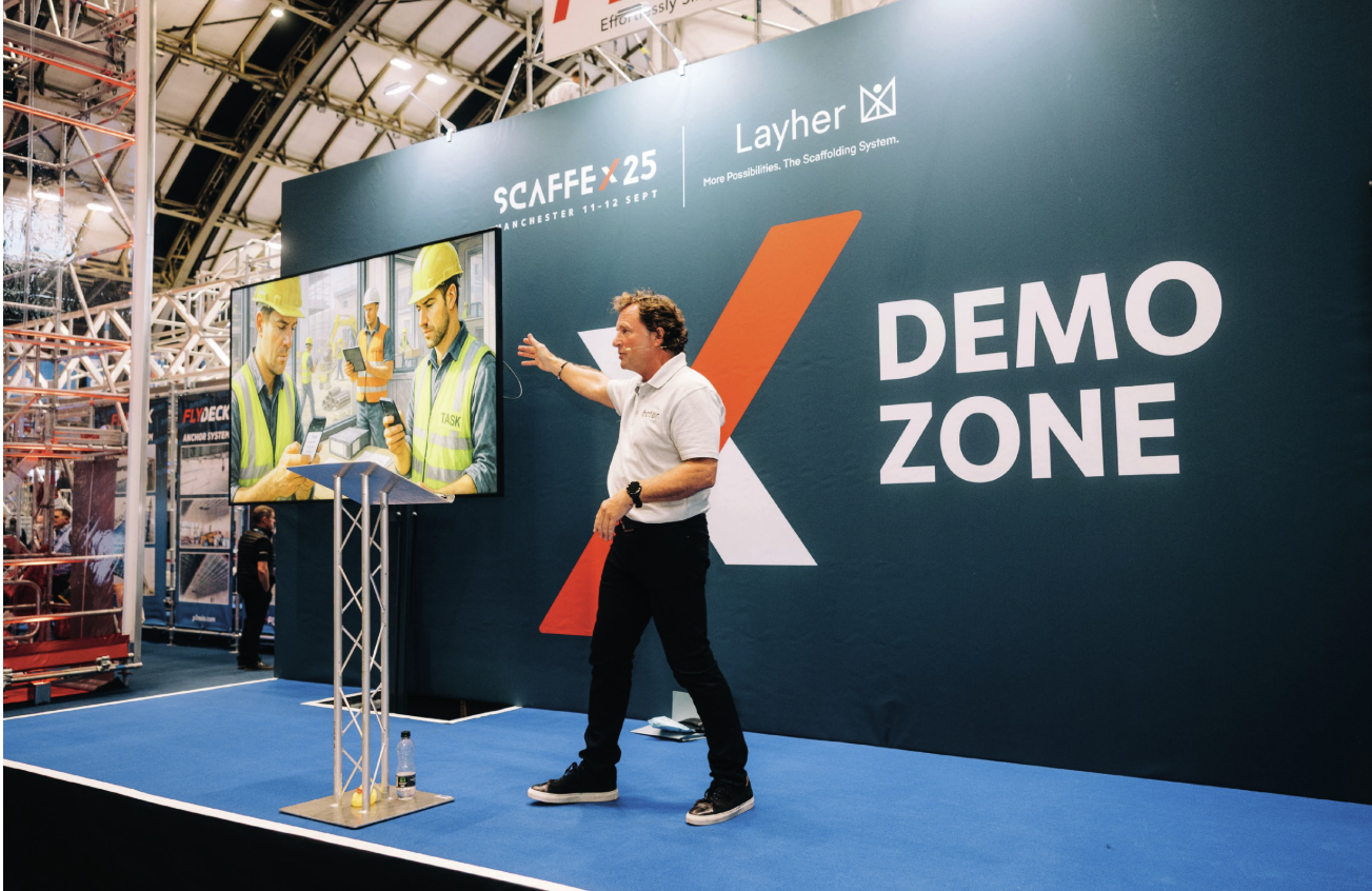 Baton demo zone at Scaffex 2025